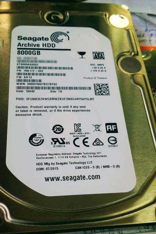 Data recovery case 8tb Seagate HDD