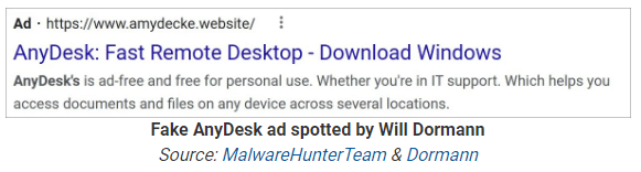 Anydesk trapped Google Ads